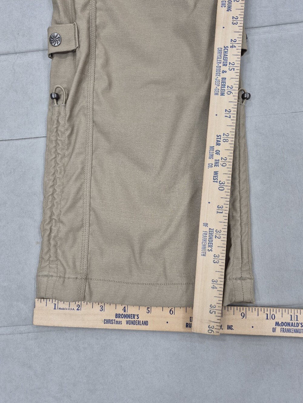 Athleta Shasta Convertible Hiking Utility Pants women's 16T Tall khaki stretch - Picture 8 of 13